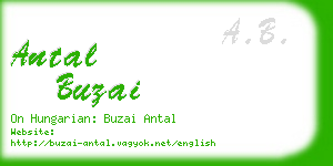 antal buzai business card